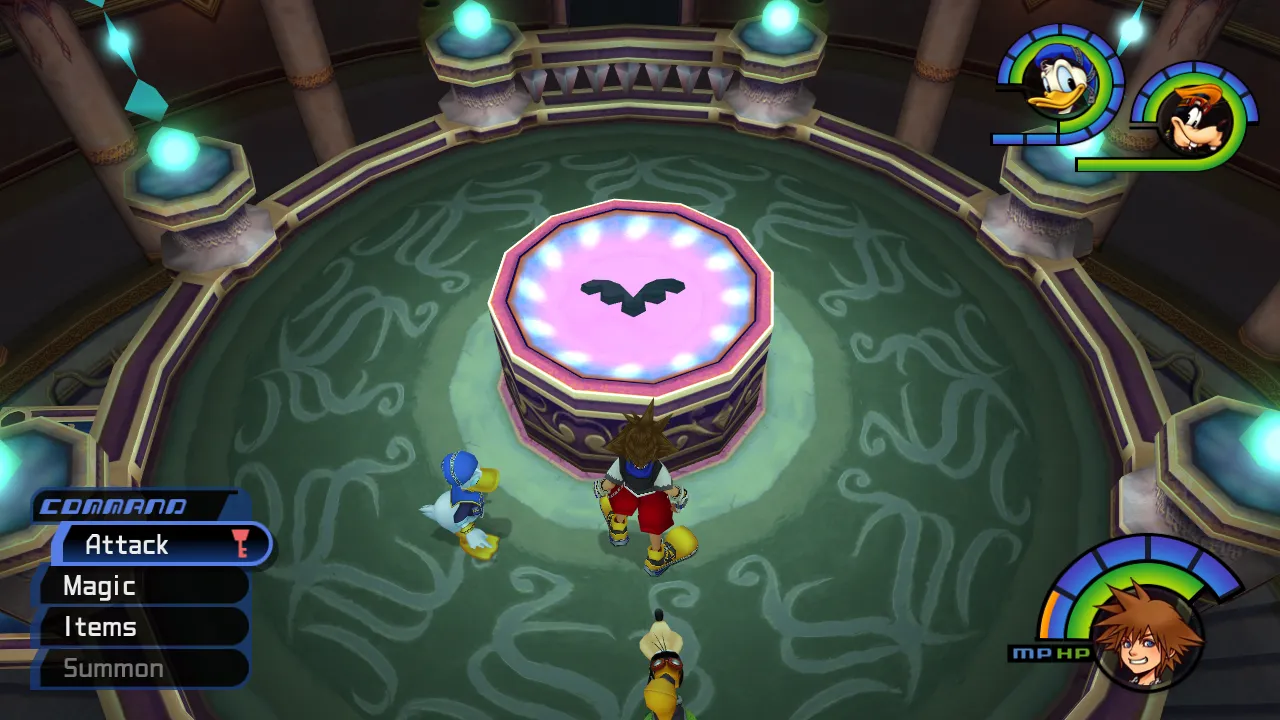 Hollow Bastion Entrance Hall Emblem Piece (Flame)
